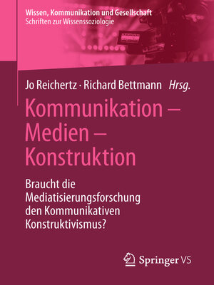 cover image of Kommunikation – Medien – Konstruktion